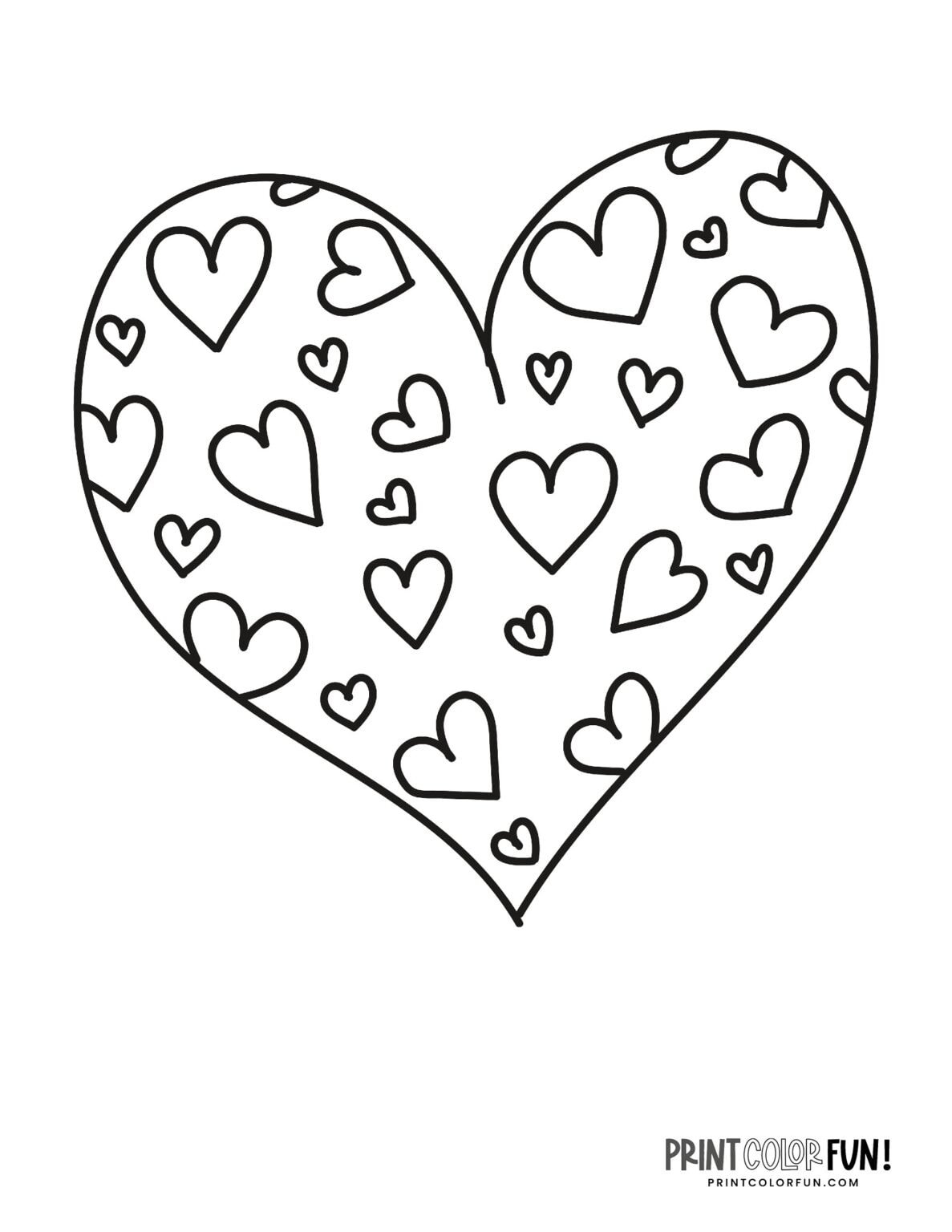 100 Printable Heart Coloring Pages A Huge Collection Of Hearts For  100 Printable Heart Coloring Pages A Huge Collection Of Hearts For