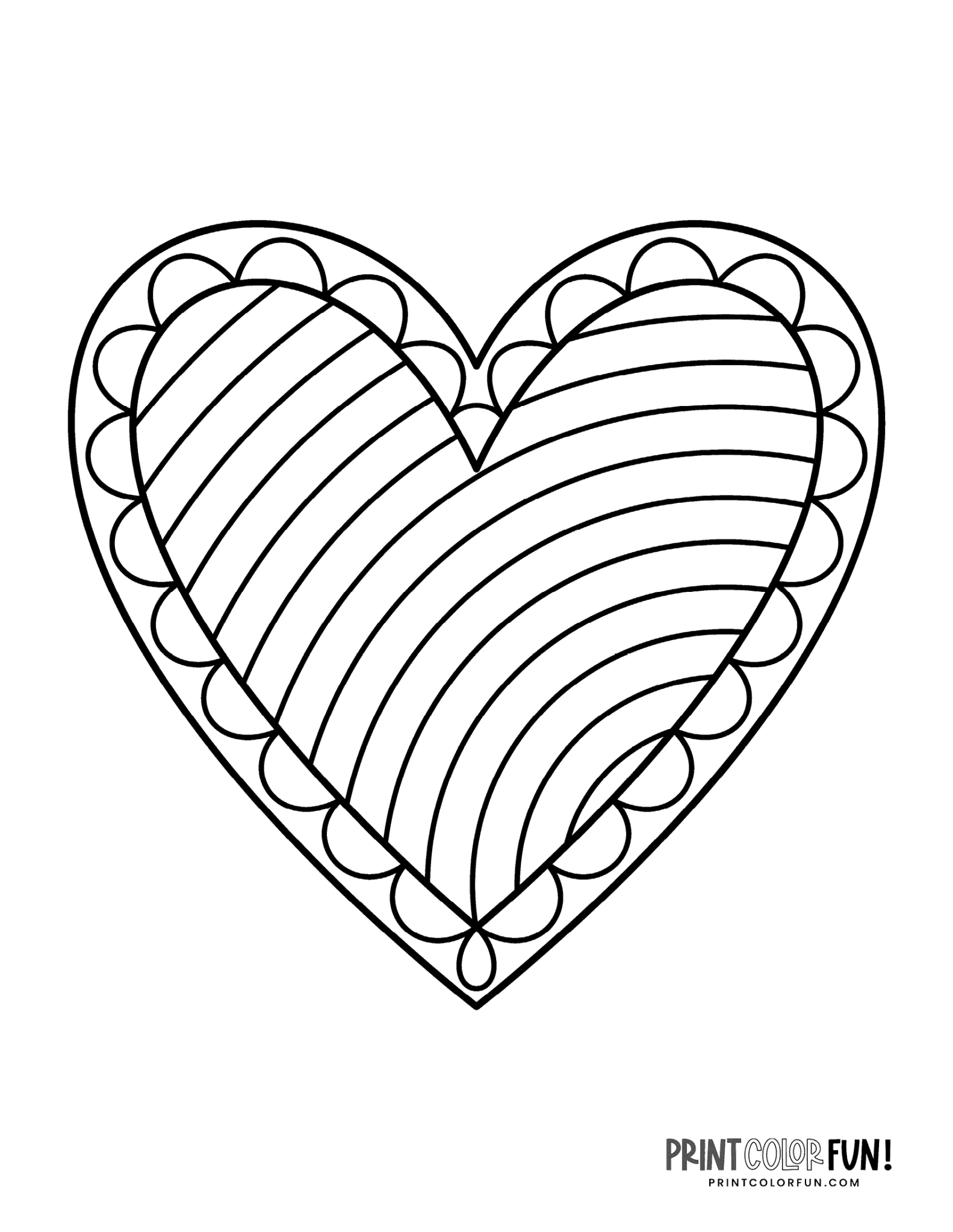 100 Printable Heart Coloring Pages A Huge Collection Of Hearts For  100 Printable Heart Coloring Pages A Huge Collection Of Hearts For