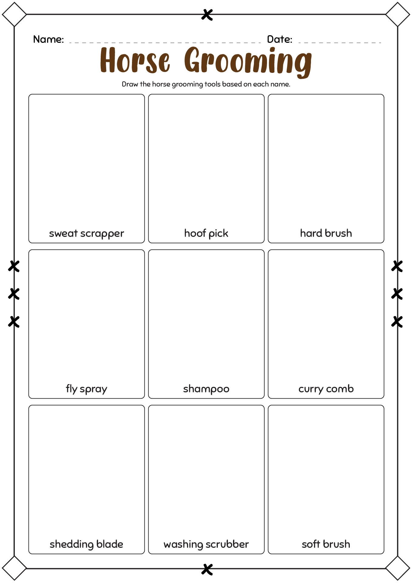 15 Horse Grooming Worksheets Free PDF At Worksheeto 15 Horse Grooming Worksheets Free PDF At Worksheeto