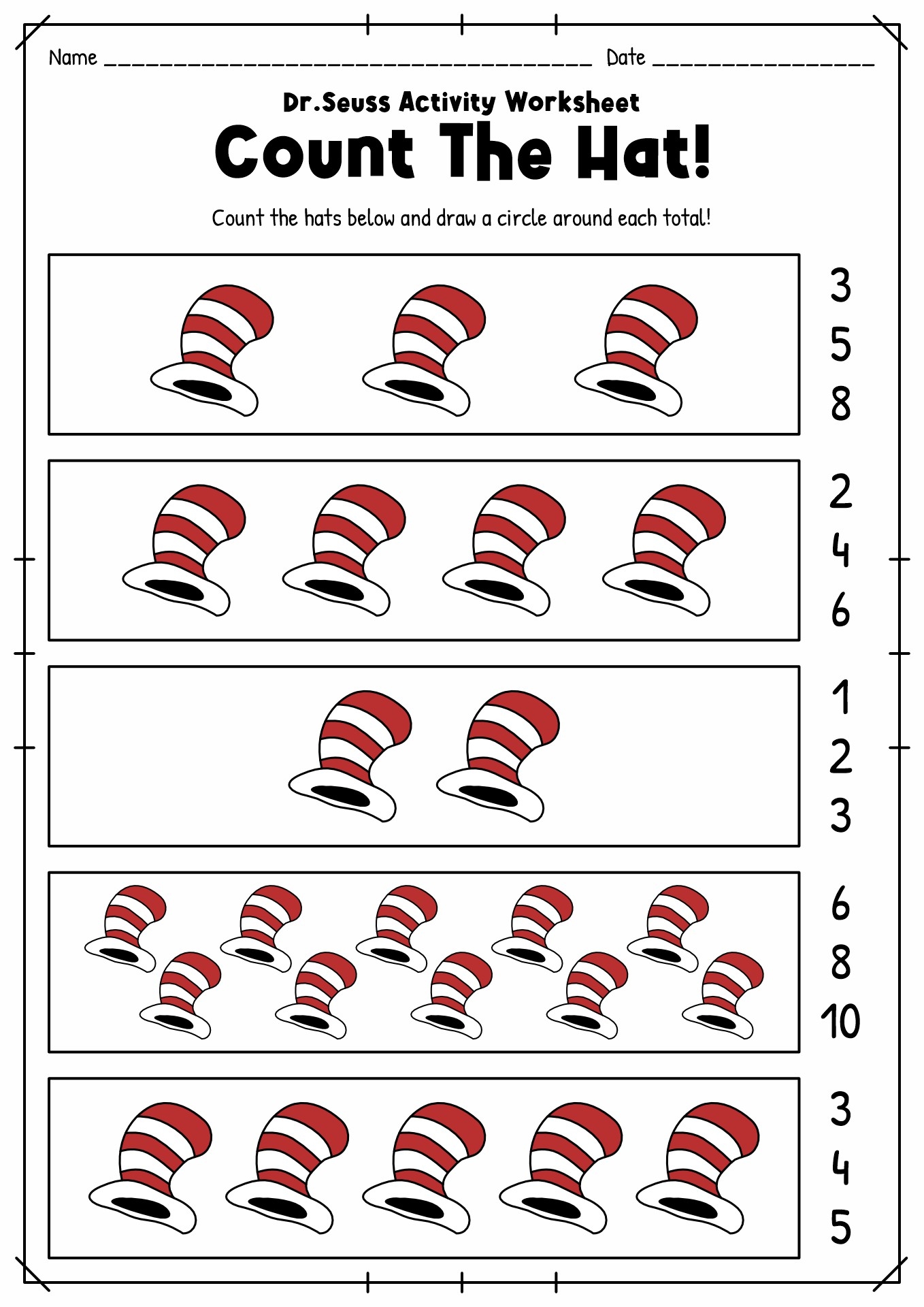18 Dr Seuss Worksheets For Preschool Free PDF At Worksheeto 18 Dr Seuss Worksheets For Preschool Free PDF At Worksheeto