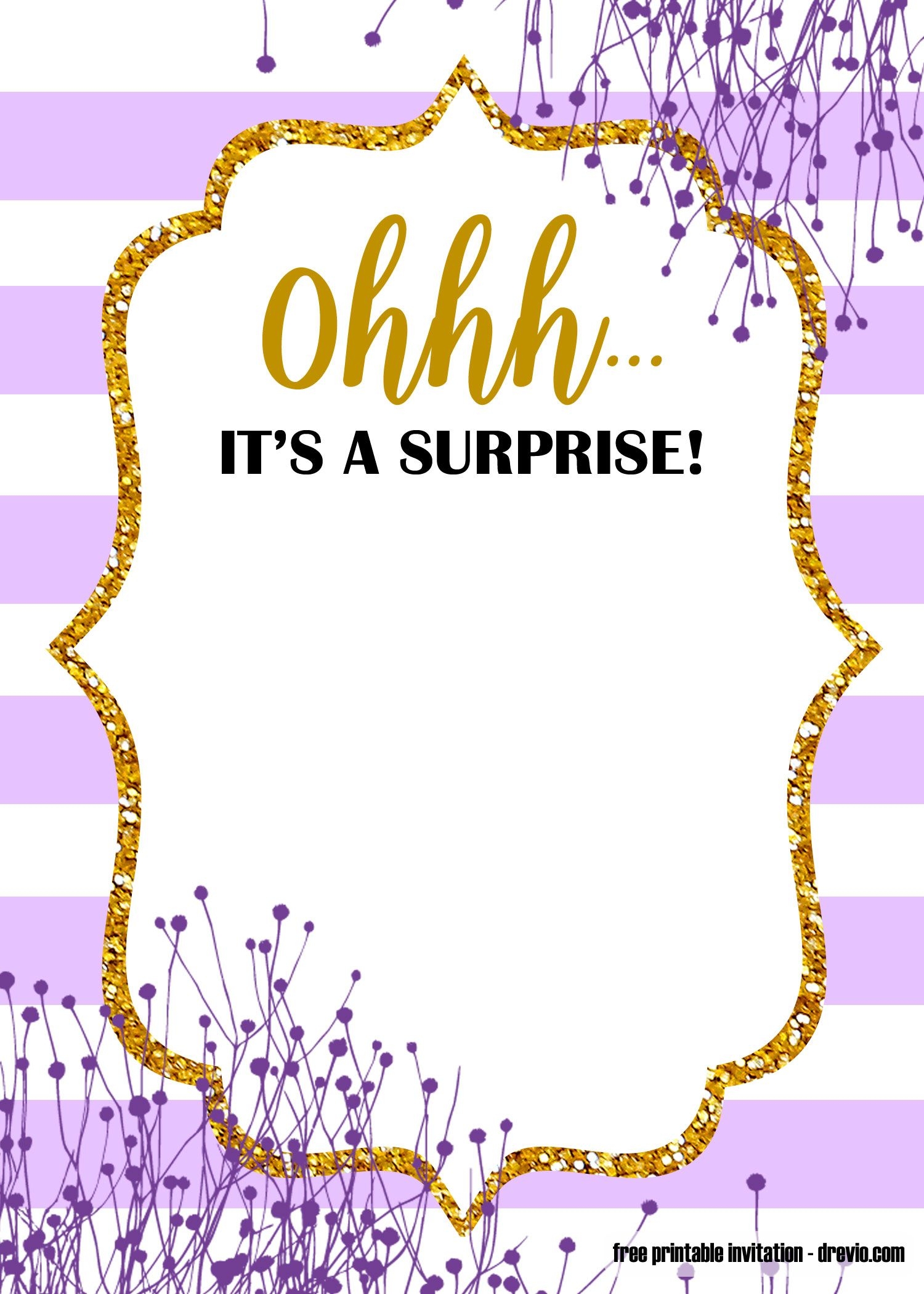 18 Engaging A Surprise Birthday Party Invitation Template For You 
