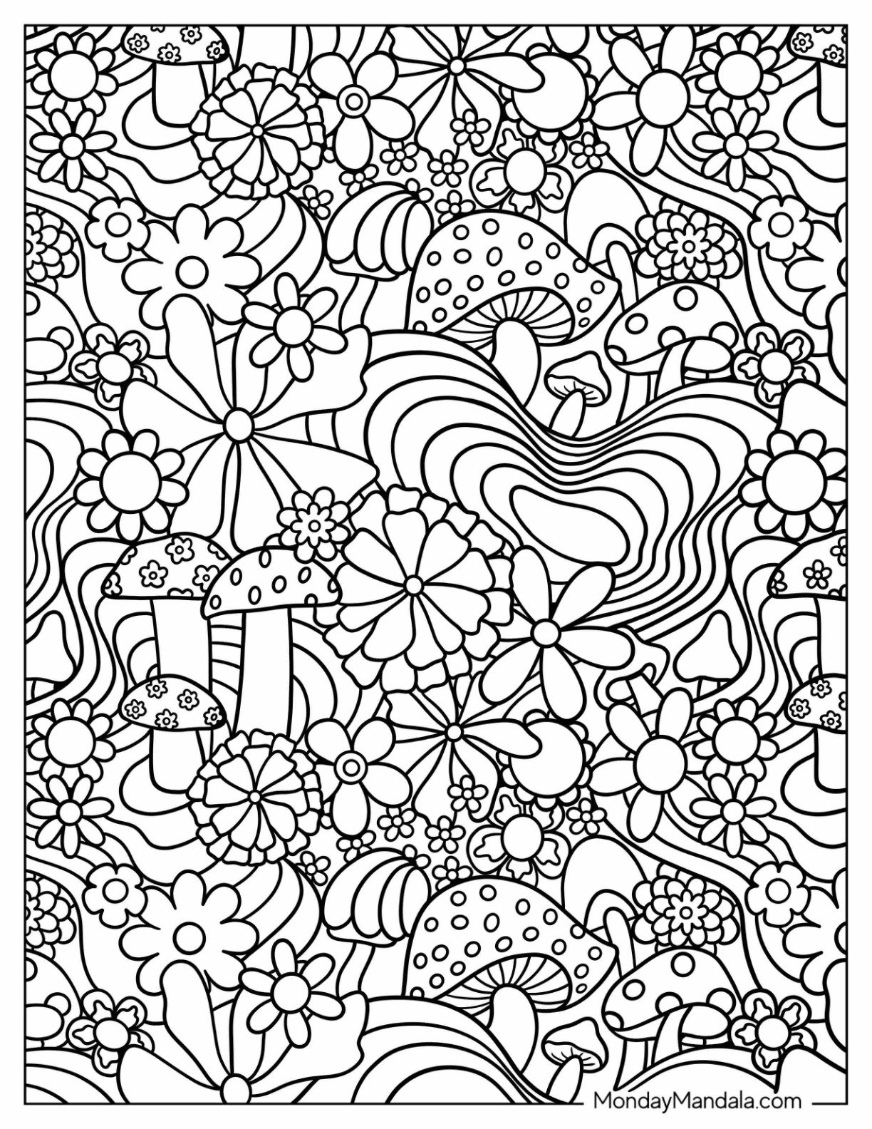 20 Pattern Coloring Pages Free PDF Printables 