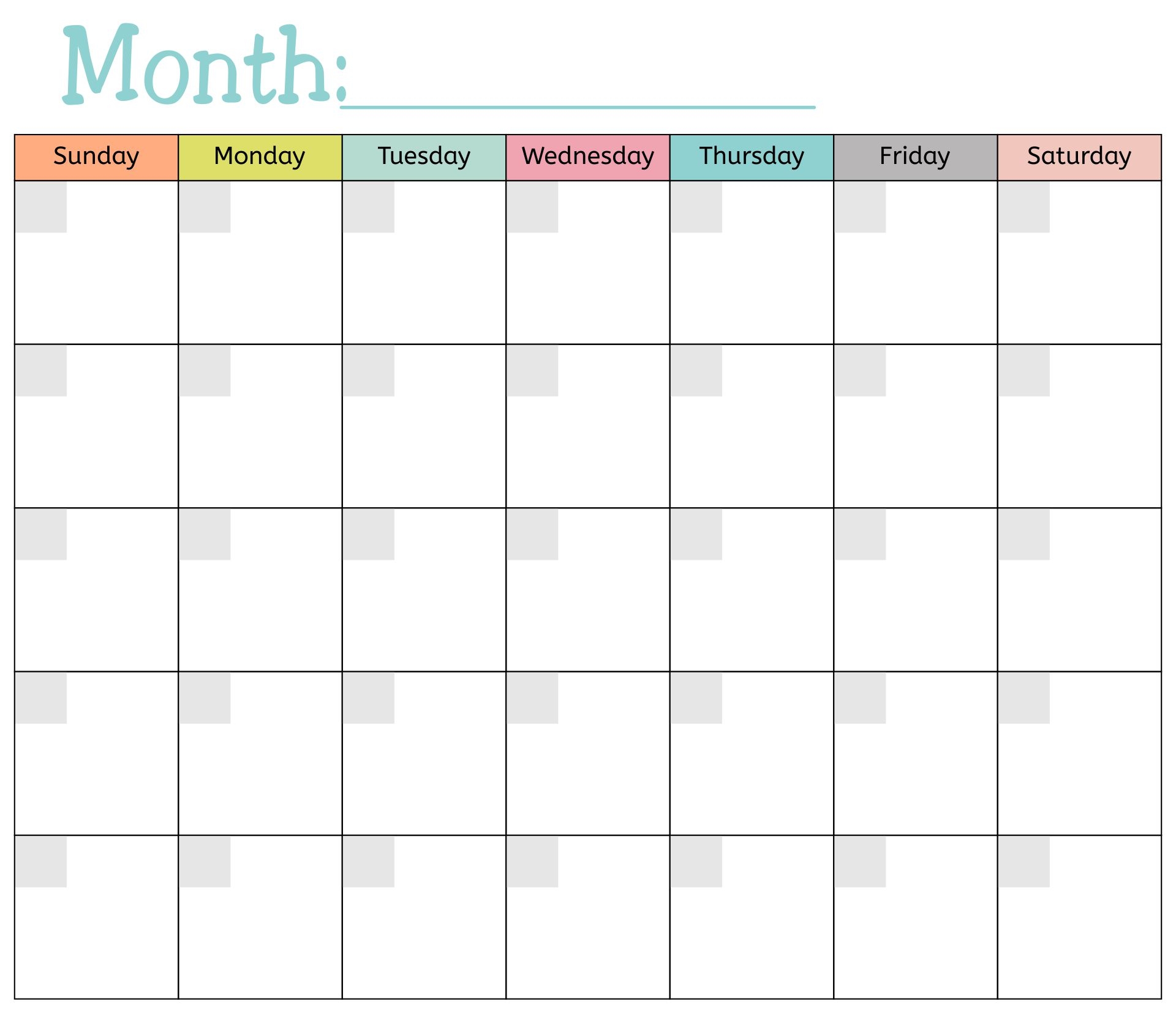 2024 Blank Calendar Printable Free All Months Pdf Editor Flor Oriana