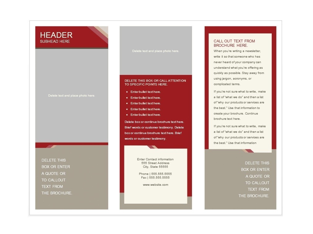 31 FREE Brochure Templates Word PDF Template Lab 31 FREE Brochure Templates Word PDF Template Lab