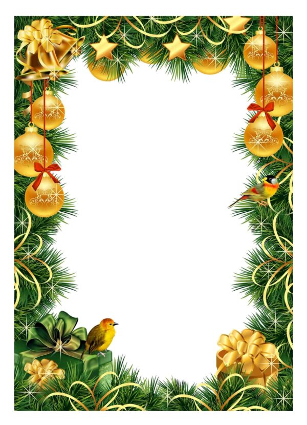 Free Printable Christmas Frames And Borders