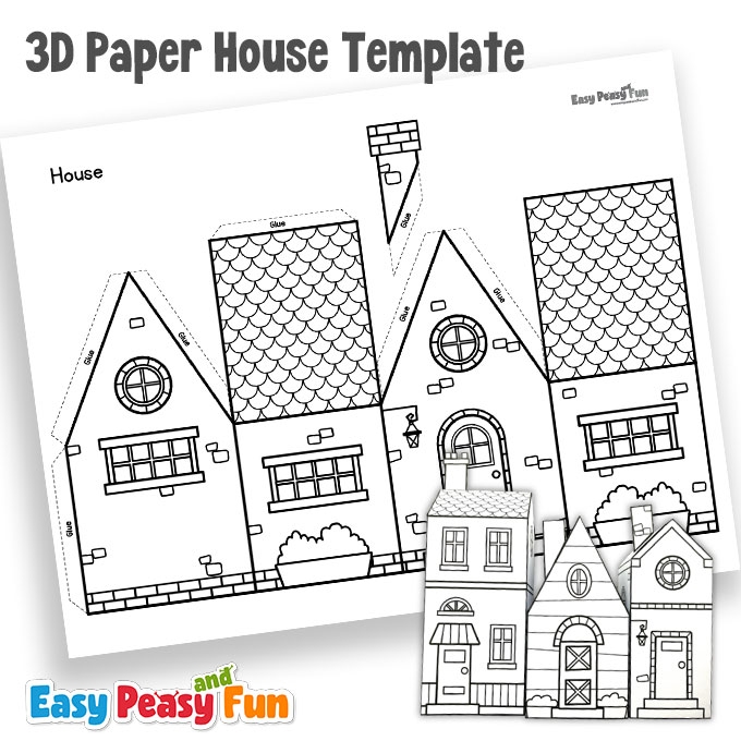 3D Printable Paper House Templates Free Printable Easy Peasy 