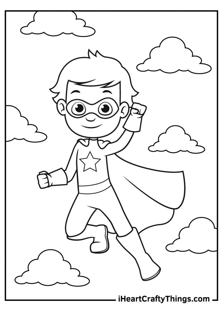 40 Superhero Coloring Pages 100 Free Printables 