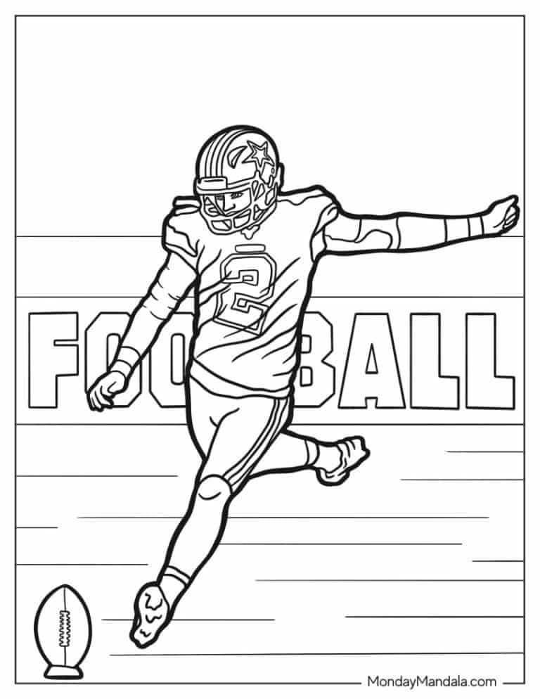42 Football Coloring Pages Free PDF Printables 