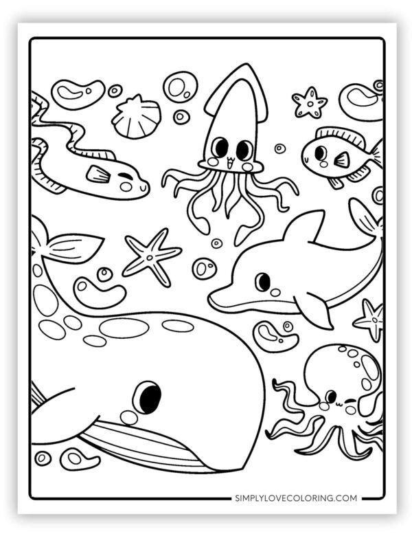 Free Printable Marine Life Coloring Pages