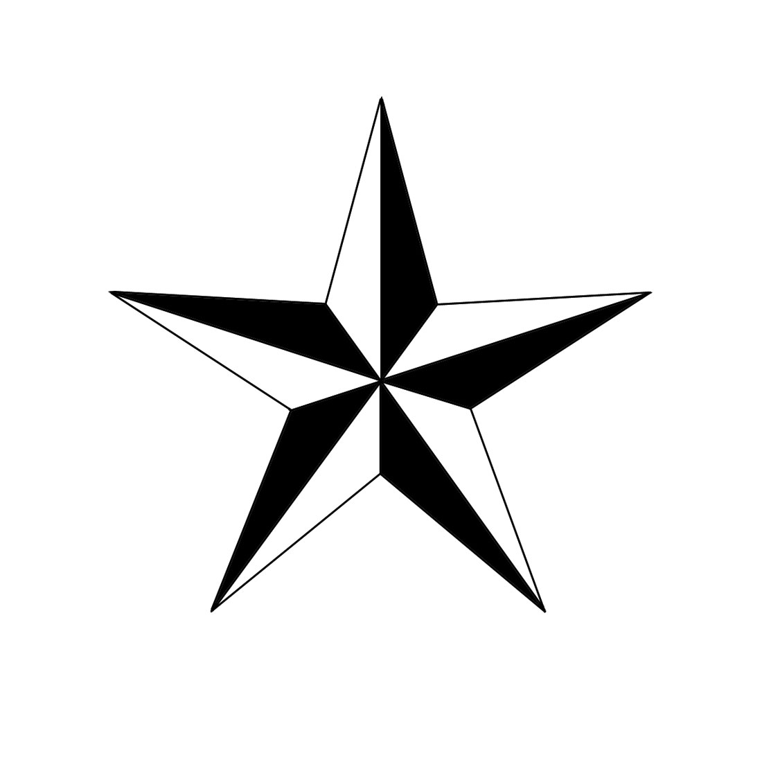 5 Point Star Tattoo