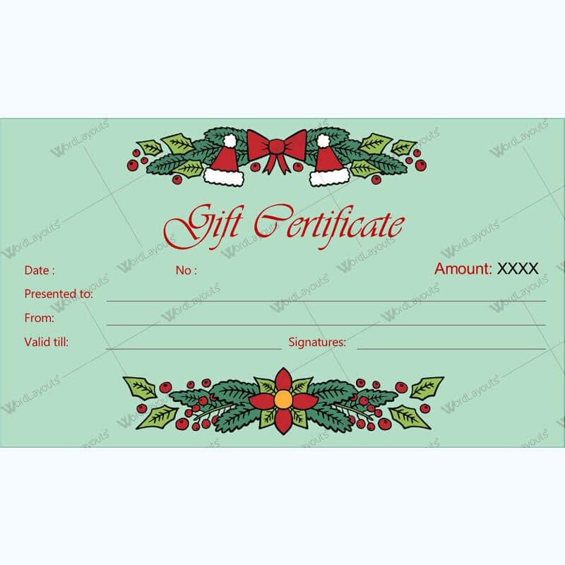 50 Christmas Gift Certificate Templates For 2022 Word PDF 