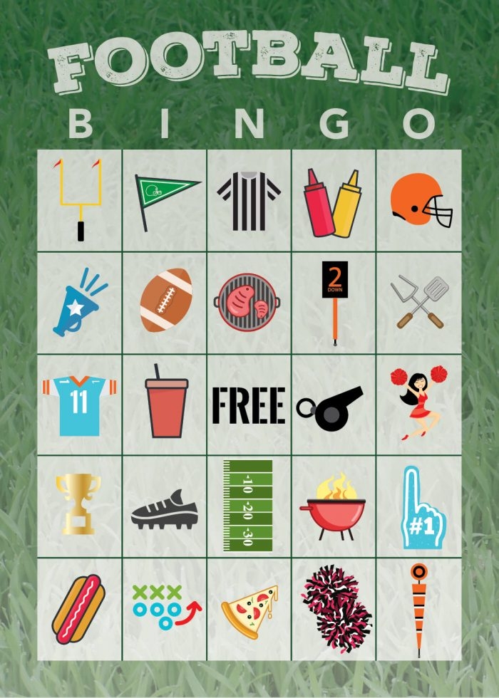 52 Free Printable Football Bingo Cards 52 Free Printable Football Bingo Cards