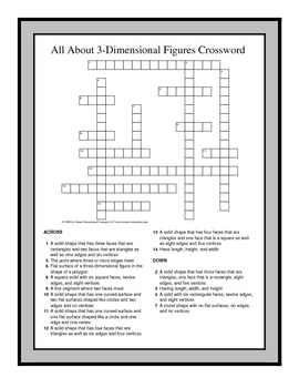 5th Grade Math Vocabulary Crossword Puzzles By Ralynn Ernest Education