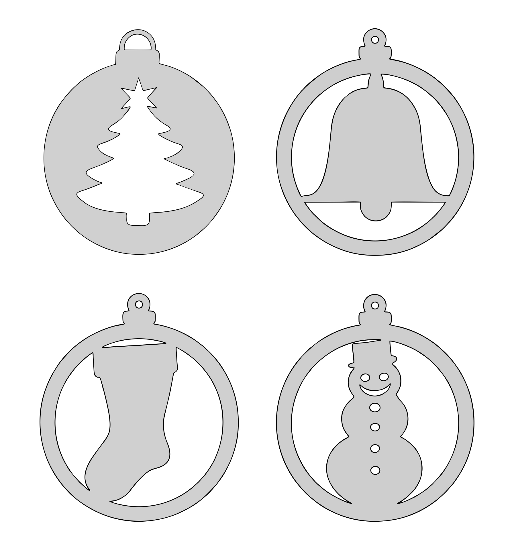 Disc Ornament Template Printable