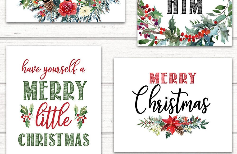 6 FREE Printable Christmas Signs Six Clever Sisters