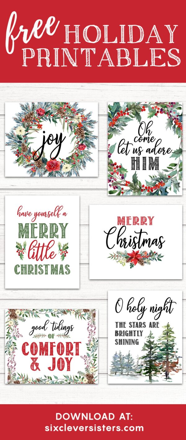 Free Printable Christmas Sign Art