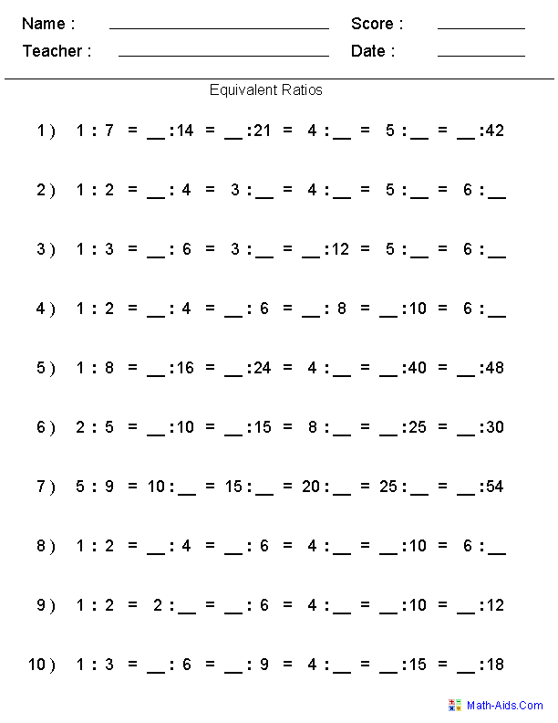 6th Grade Math Ratios 6th Grade Math Ratios