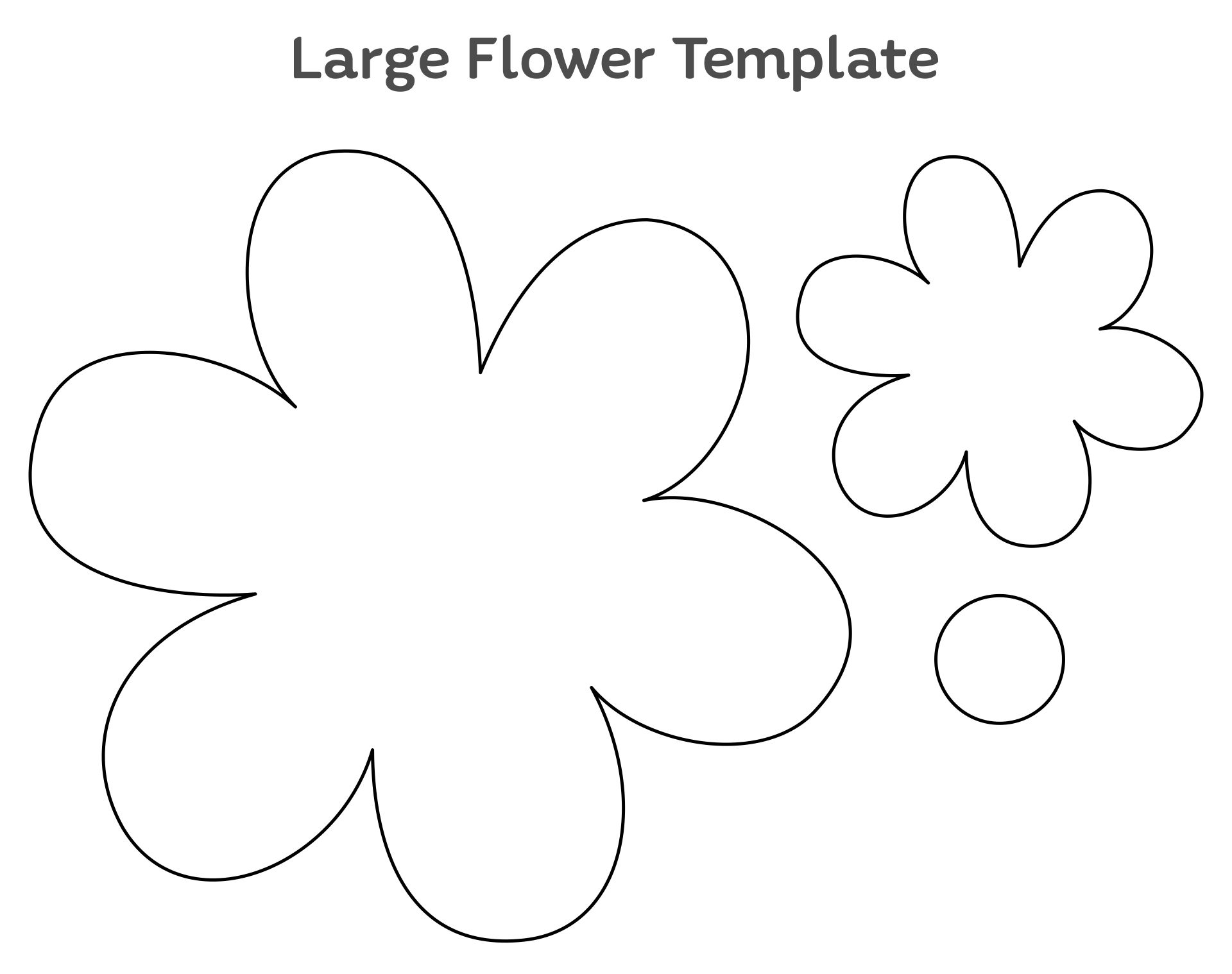 7 Best Images Of Printable Large Flower Template Color Free Printable 