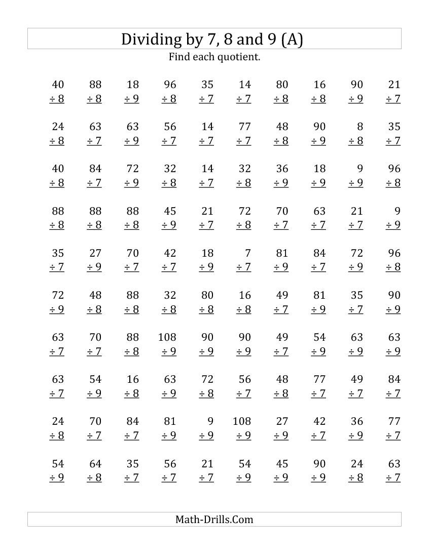 8th Grade Free Printable Worksheets