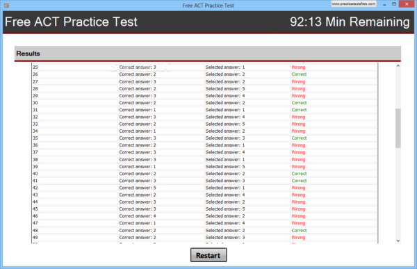 Act Practice Test Free Online Printable