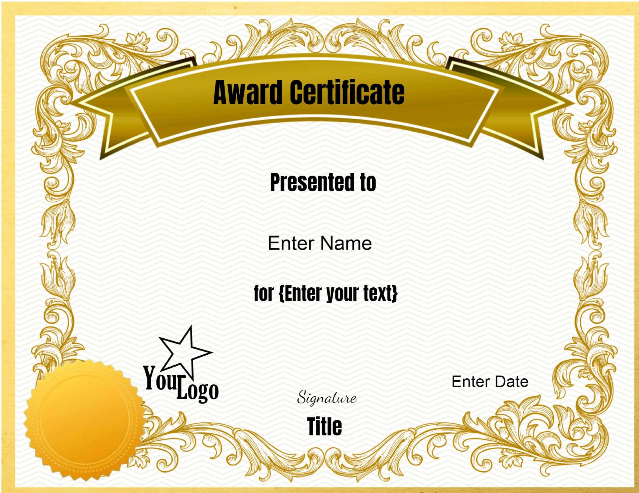 Award Certificate Design Template Best Creative Template Design Award Certificate Design Template Best Creative Template Design