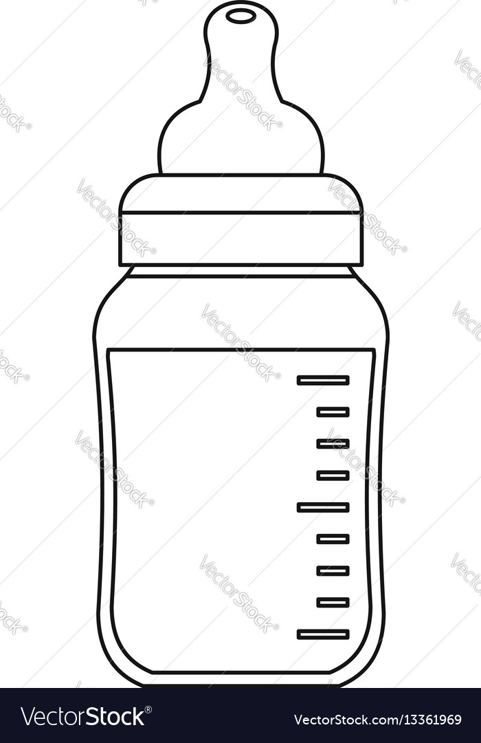 Printable Baby Bottle Template