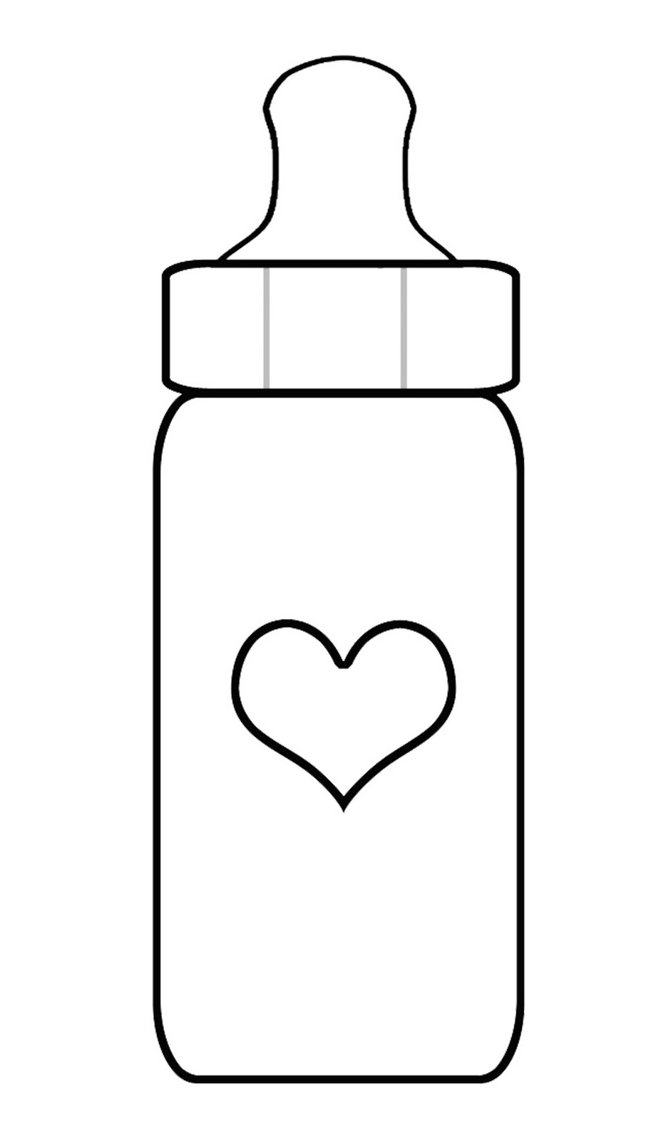 Baby Bottle Template Free Free Templates Printable