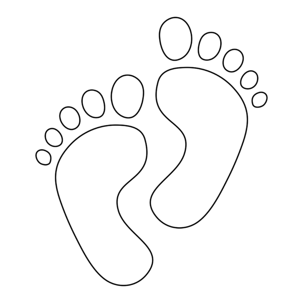 Baby Footprint Template Printable Free