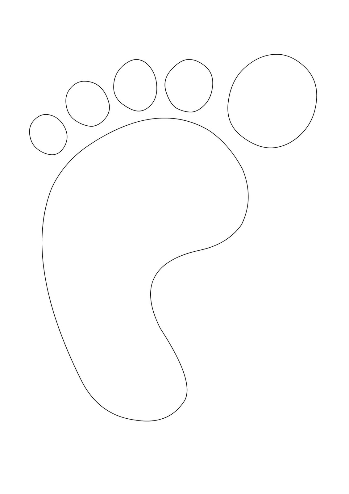 Baby Footprint Template Printable ClipArt Best