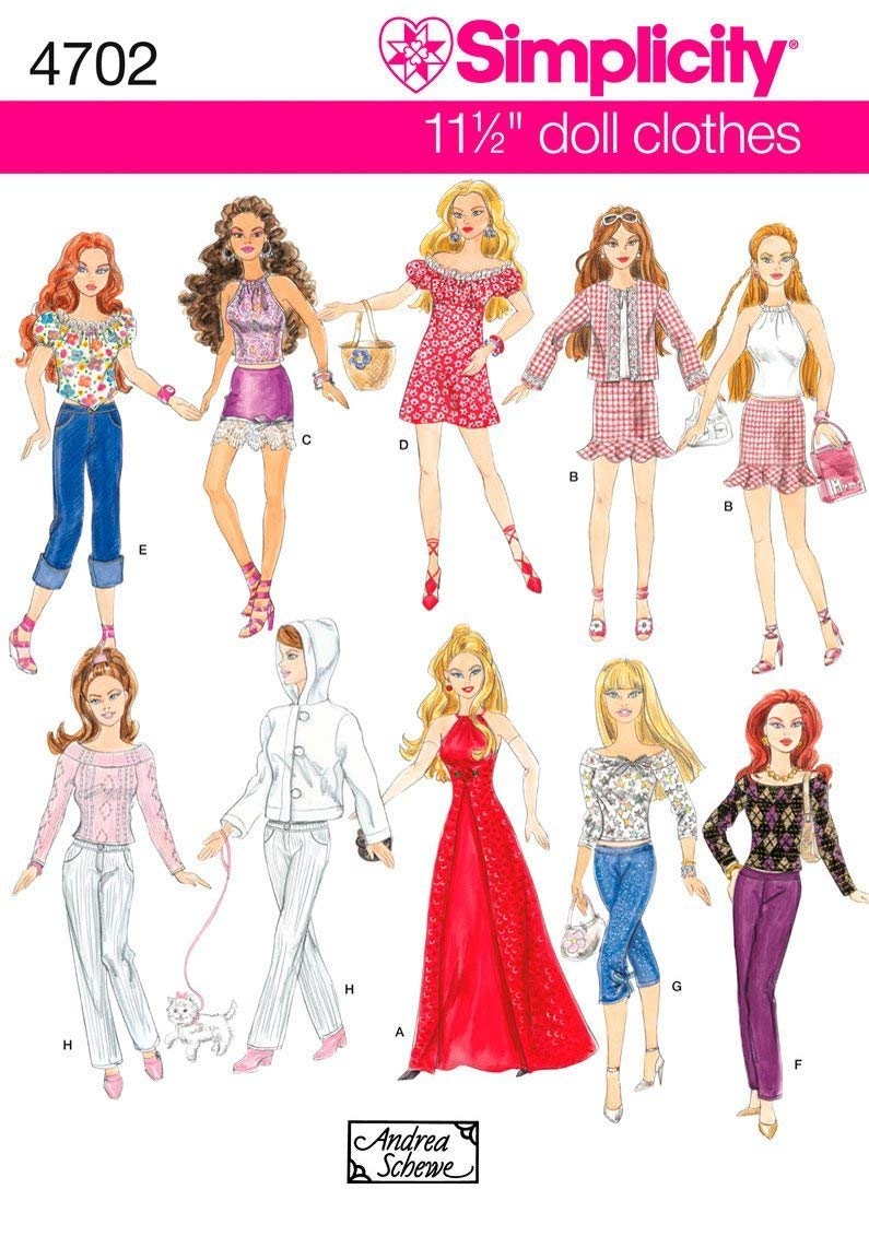 Barbie Clothes Patterns Easy