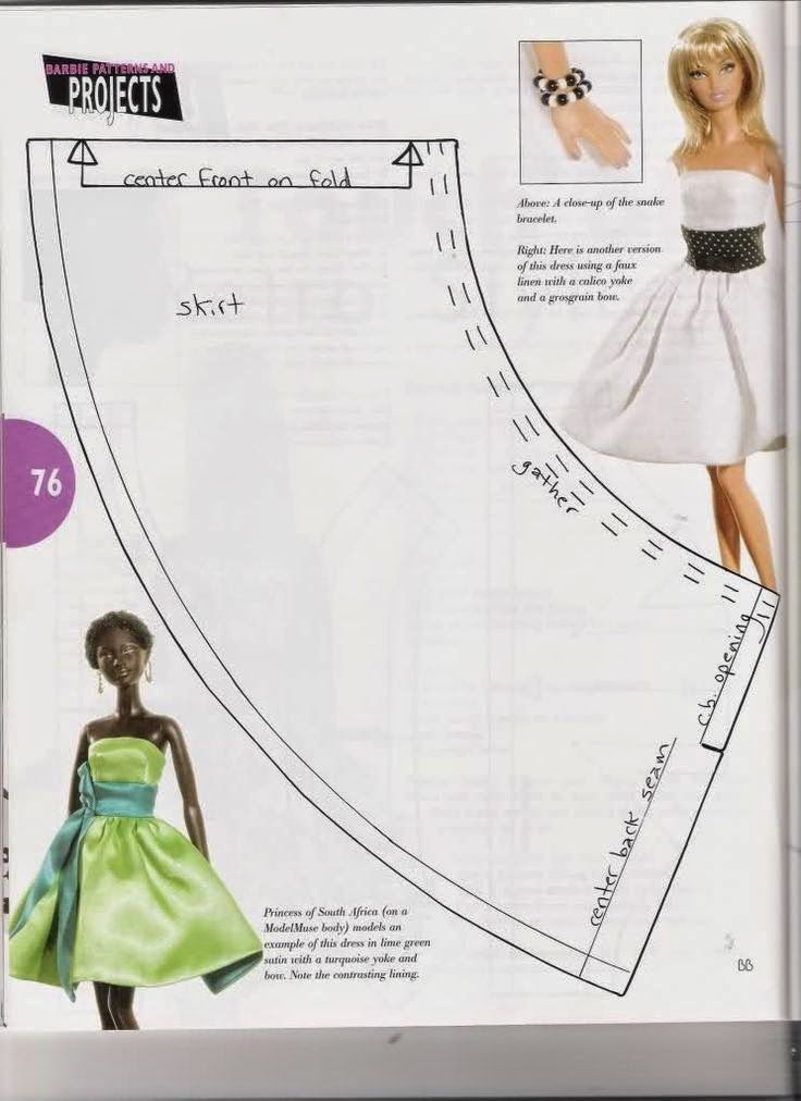 Printable Patterns For Barbie Clothes