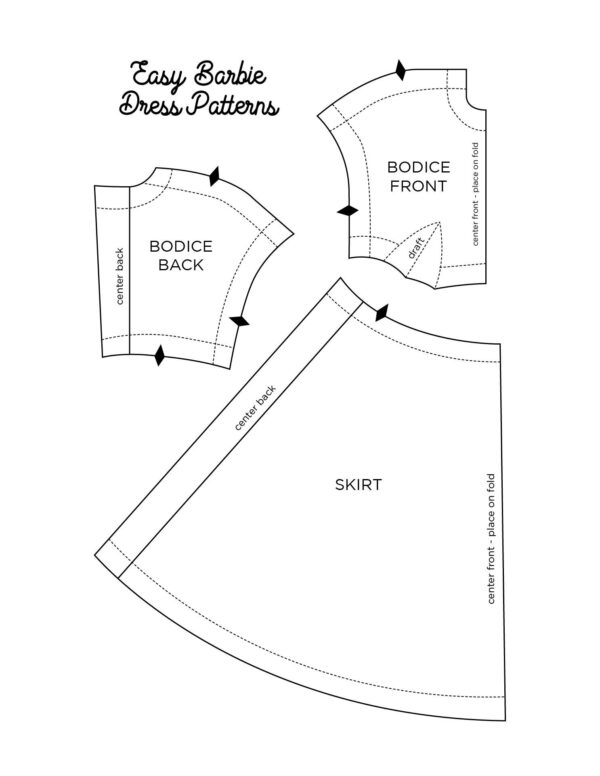 Printable Patterns For Barbie Clothes