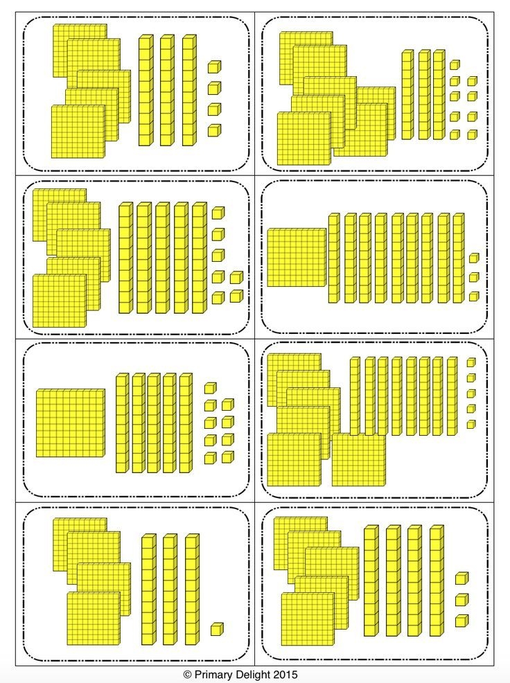 Base Ten Blocks Worksheets Pdf