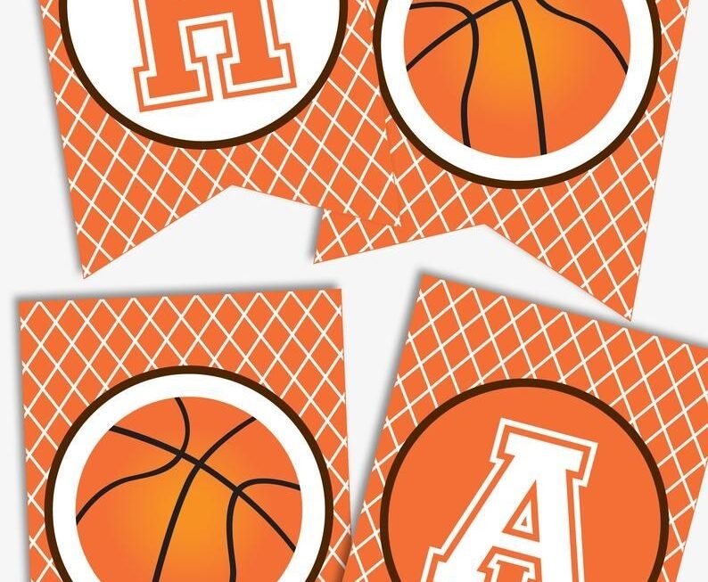 Basketball Birthday Banner Free Printable Printable Templates