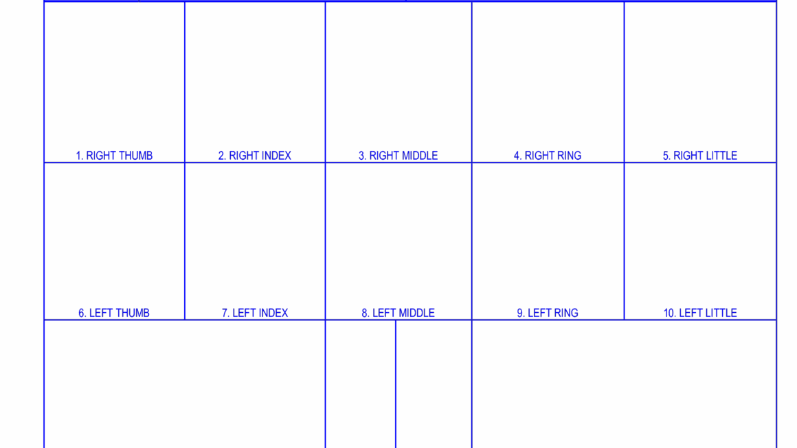 Blank Fingerprint Card Templates At Allbusinesstemplates