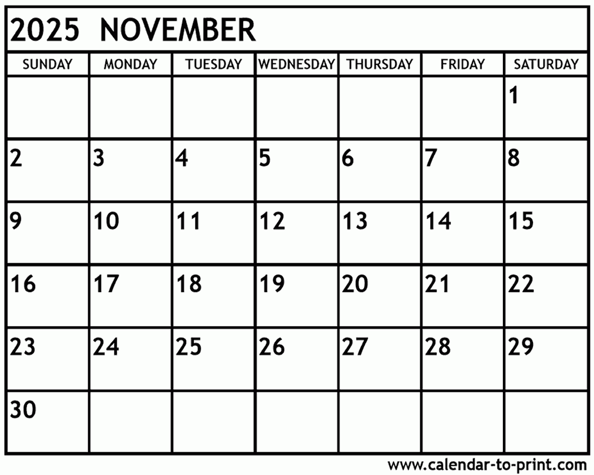 Calendar 2025 November Month Printable Free Download Isabella McCann Calendar 2025 November Month Printable Free Download Isabella McCann