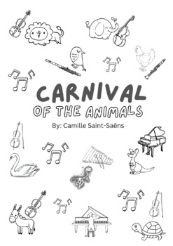 Carnival Of The Animals Coloring Page By Michelle Schwinger TPT