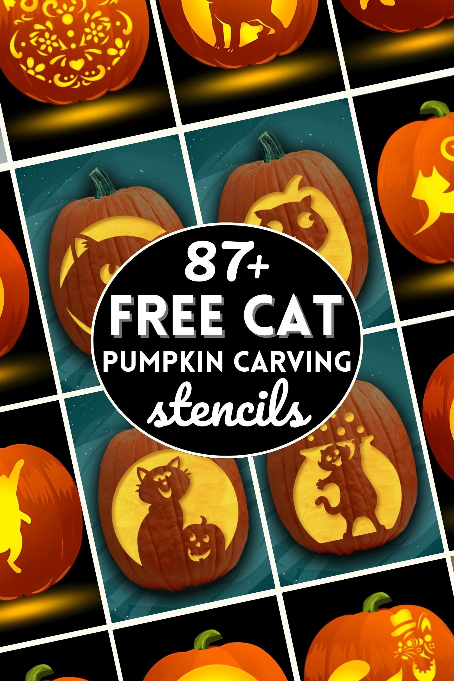 Cat Pumpkin Carving Patterns Printable Cat Pumpkin Carving Patterns Printable