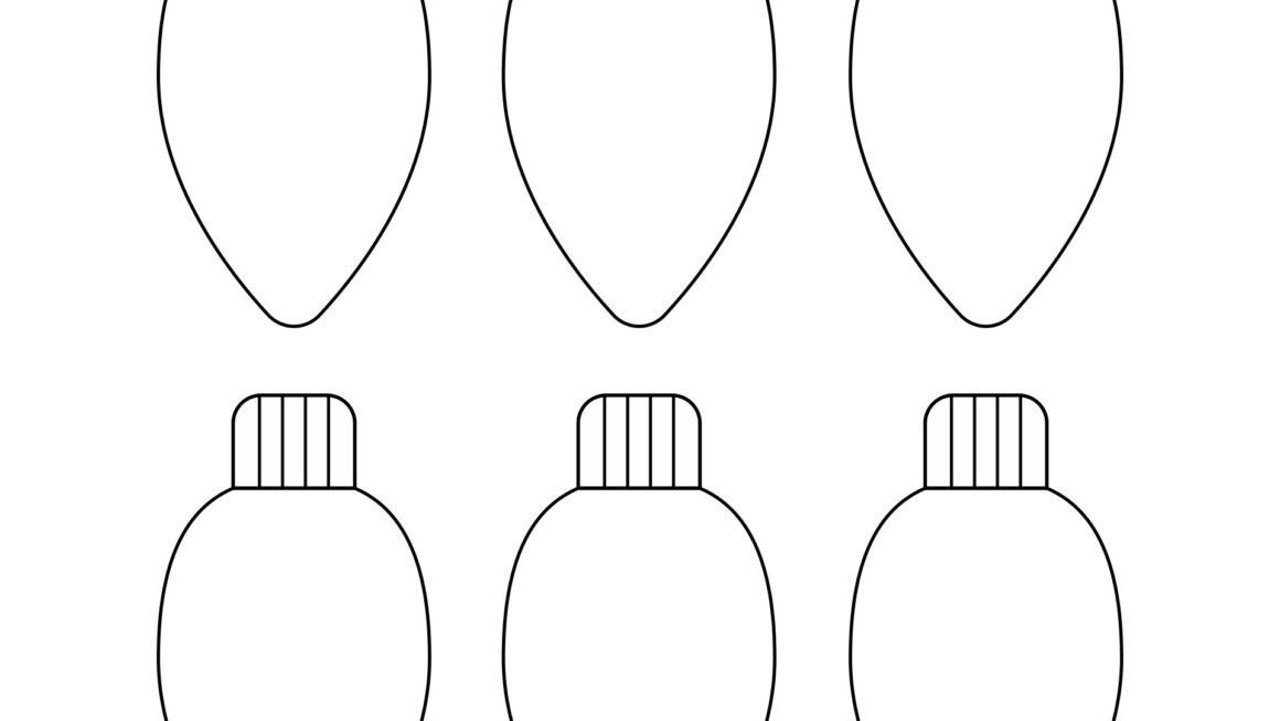Christmas Light Template 15 Free PDF Printables Printablee