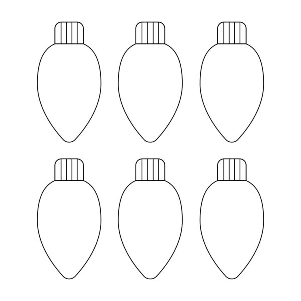 Christmas Light Pattern Printable