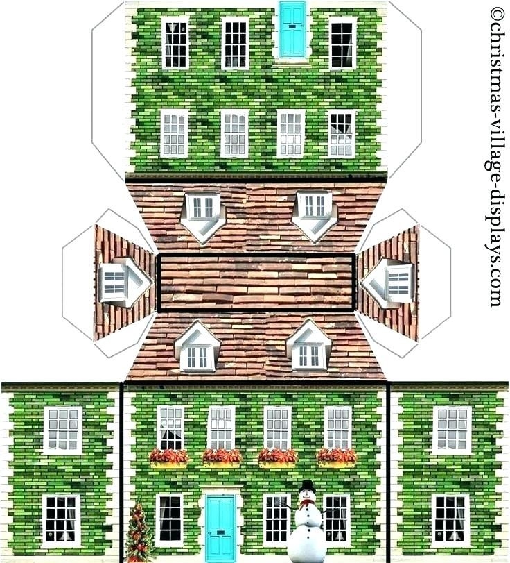 Free Printable Christmas Village Template