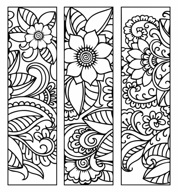 Coloring Bookmarks Free Printable