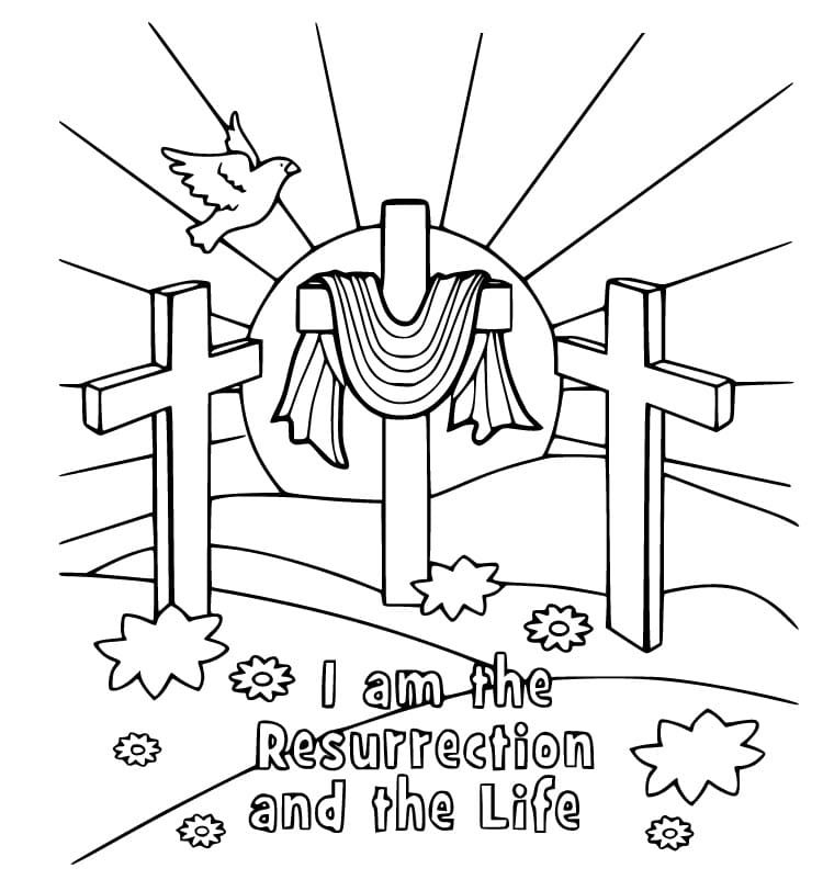 Coloring Pages Jesus Resurrection