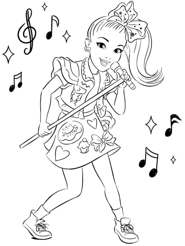 Coloring Pages Jojo Siwa Download And Print For Free