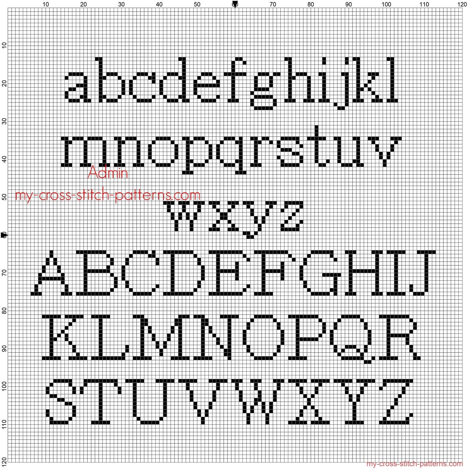 Cross Stitch Alphabets Free Printable Printable Calendars AT A GLANCE
