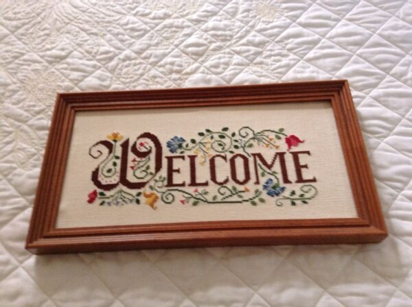 Welcome Friends Free Printables Patterns Cross Stitch
