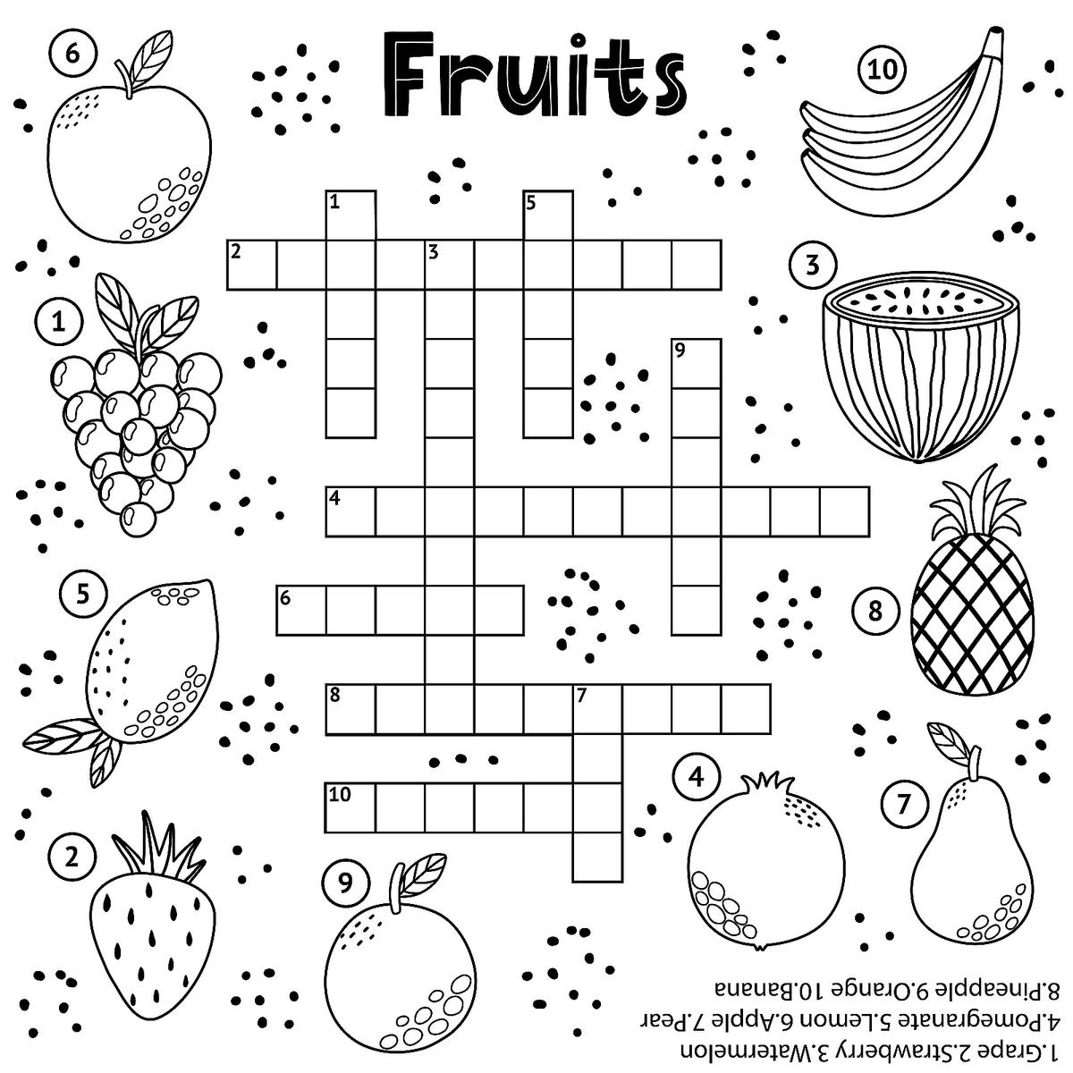 Crossword Puzzles Printable For Kids free