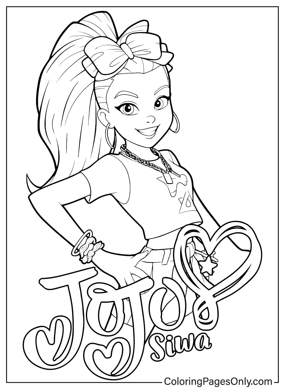 Free Printable Jojo Siwa Coloring Pages