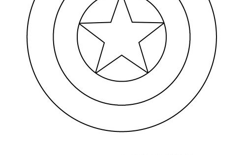 DIY Captain America Shield Free Printable Captain America Shield 