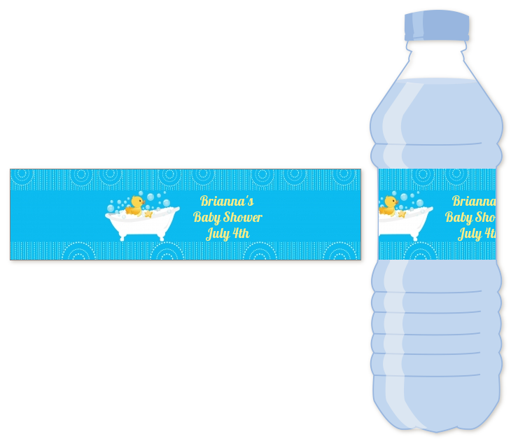 Duck Water Bottle Label Baby Shower Water Bottle Stickers Duck Water Bottle Label Baby Shower Water Bottle Stickers